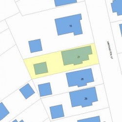 21 Harrington St, Newton, MA 02460 plot plan