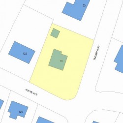 31 Sheridan St, Newton, MA 02465 plot plan