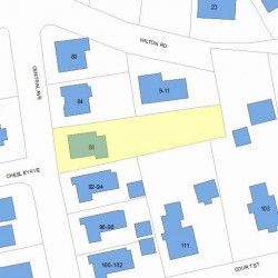 88 Central Ave, Newton, MA 02460 plot plan