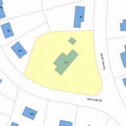 142 Neshobe Rd, Newton, MA 02468 plot plan