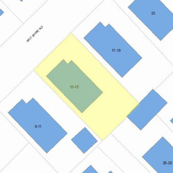 13 Wiltshire Rd, Newton, MA 02458 plot plan