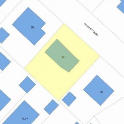 22 Randlett Park, Newton, MA 02465 plot plan