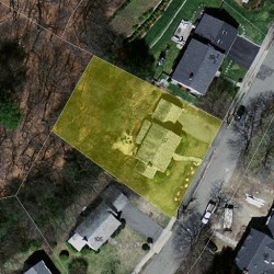 97 Annawan Rd, Newton, MA 02468 aerial view