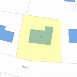 76 Lewis St, Newton, MA 02458 plot plan