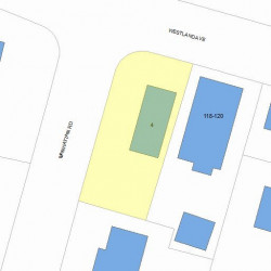 4 Manhattan Rd, Newton, MA 02465 plot plan