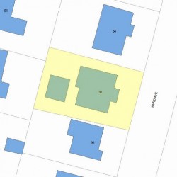 30 Byrd Ave, Newton, MA 02465 plot plan