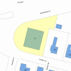 241 Church St, Newton, MA 02458 plot plan