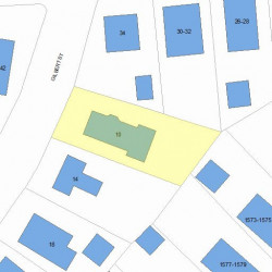 10 Gilbert St, Newton, MA 02465 plot plan