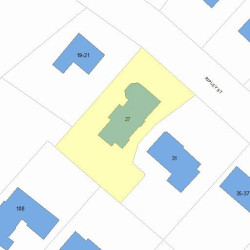 27 Ripley St, Newton, MA 02459 plot plan
