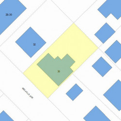 36 Melville Ave, Newton, MA 02460 plot plan