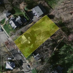 36 Ridge Ave, Newton, MA 02459 aerial view