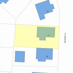 19 Wetherell St, Newton, MA 02464 plot plan