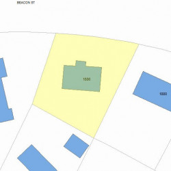 1886 Beacon St, Newton, MA 02468 plot plan