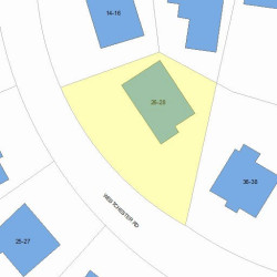 26 Westchester Rd, Newton, MA 02458 plot plan