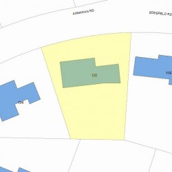 126 Annawan Rd, Newton, MA 02468 plot plan