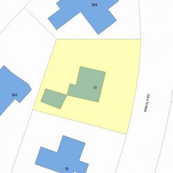 80 Arnold Rd, Newton, MA 02459 plot plan