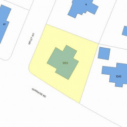 1253 Commonwealth Ave, Newton, MA 02465 plot plan