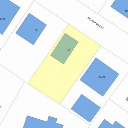 21 Trowbridge St, Newton, MA 02459 plot plan