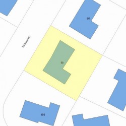 90 Truman Rd, Newton, MA 02459 plot plan