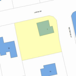 1 Westwood St, Newton, MA 02465 plot plan