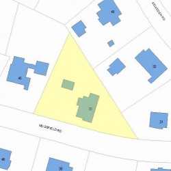 33 Mossfield Rd, Newton, MA 02468 plot plan