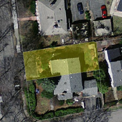 30 Gay St, Newton, MA 02460 aerial view