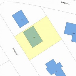 12 Bernard St, Newton, MA 02461 plot plan