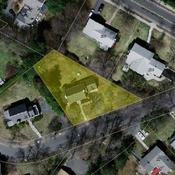 21 Fairlee Rd, Newton, MA 02468 aerial view