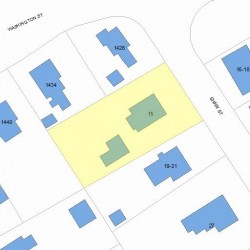 15 Shaw St, Newton, MA 02465 plot plan