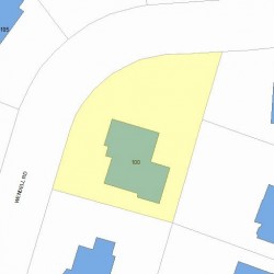 100 Wendell Rd, Newton, MA 02459 plot plan