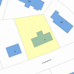 15 Sycamore Rd, Newton, MA 02459 plot plan