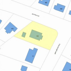 162 Jackson St, Newton, MA 02459 plot plan