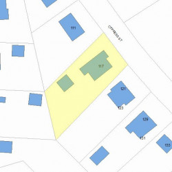 117 Cypress St, Newton, MA 02459 plot plan