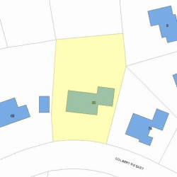 68 Colbert Rd, Newton, MA 02465 plot plan