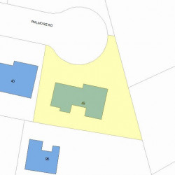 49 Philmore Rd, Newton, MA 02458 plot plan