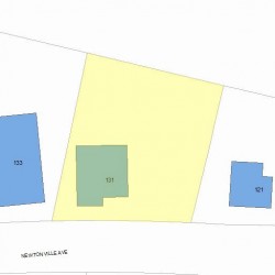 131 Newtonville Ave, Newton, MA 02458 plot plan