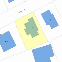 16 Wiswall St, Newton, MA 02465 plot plan