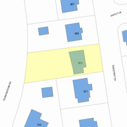 915 Chestnut St, Newton, MA 02465 plot plan