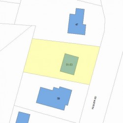 53 Kilburn Rd, Newton, MA 02465 plot plan