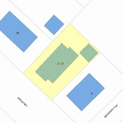 27 Broadway Ter, Newton, MA 02460 plot plan