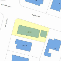 140 Parmenter Rd, Newton, MA 02465 plot plan