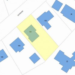 136 Oliver Rd, Newton, MA 02468 plot plan
