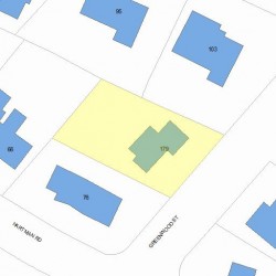 179 Greenwood St, Newton, MA 02459 plot plan