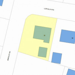 38 Llewellyn Rd, Newton, MA 02465 plot plan