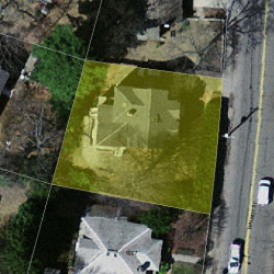 999 Walnut St, Newton, MA 02461 aerial view