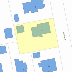 93 Bowdoin St, Newton, MA 02461 plot plan