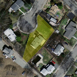 64 Dearborn St, Newton, MA 02465 aerial view