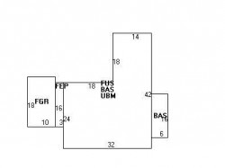 887 Dedham St, Newton, MA 02459 floor plan