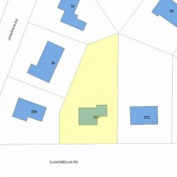 564 Quinobequin Rd, Newton, MA 02468 plot plan