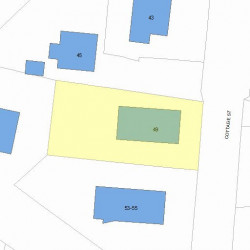 49 Cottage St, Newton, MA 02464 plot plan